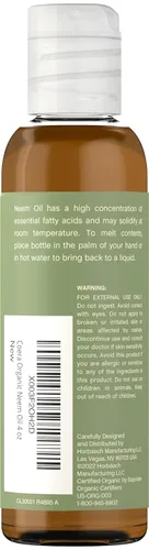 Miniatura 3 de Coera Aceite de neem para piel, cabello y uñas, 4 onzas líquidas, certificado orgánico, libre de parabenos, SLS y fragancias