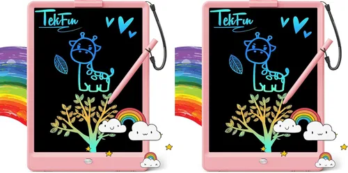 Miniatura 11 de TEKFUN: Tablero de garabatos LCD de 8.5 pulgadas, tabla de dibujo para niños, tableta de escritura, tablero de dibujo mágico, tablero de garabatos
