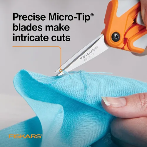 Miniatura 7 de Fiskars RazorEdge tijera con punta pequeña, fácil de usar, de 5 pulgadas