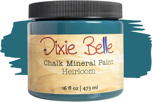 Miniatura 206 de Dixie Belle Paint Company - Pintura con acabado de tiza para muebles, color negro (Caviar), 1 galón, 128 fl oz, pintura mineral color rosa intenso