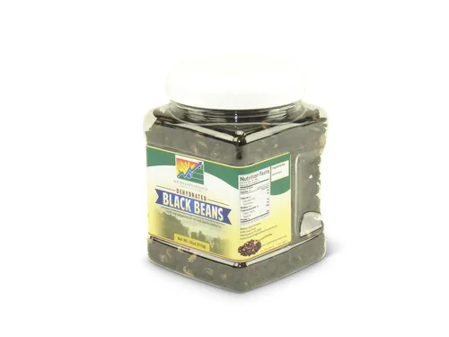 Miniatura 2 de Mother Earth Products Frijoles negros de cocción rápida deshidratados, tarro de cuarto de galón