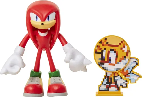 Sonic, el erizo - Figura de acción de Knuckles de 4 in Nudillos