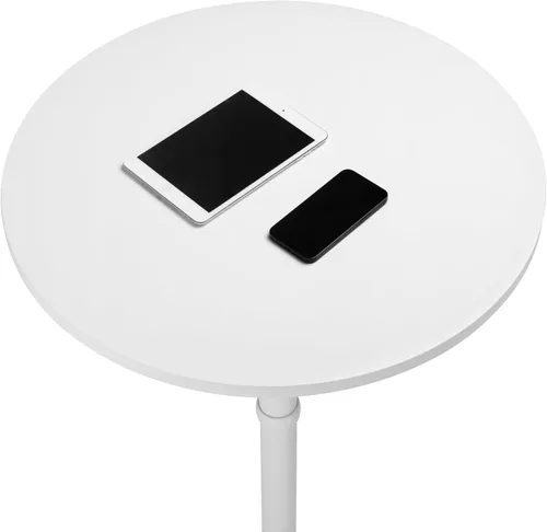 Miniatura 6 de Finnhomy Mesa redonda de bar de cóctel de 24 pulgadas con base de metal, mesa alta de pub bistró, mesa de altura de barra para cocina, comedor, sala
