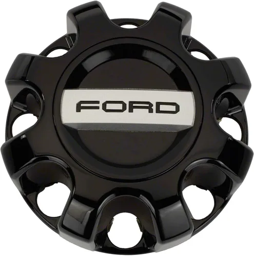 Miniatura 2 de Ford 2019-2024 Super Duty Tremor Gloss Black Tapa central de rueda trasera OEM KC3Z-1130-B