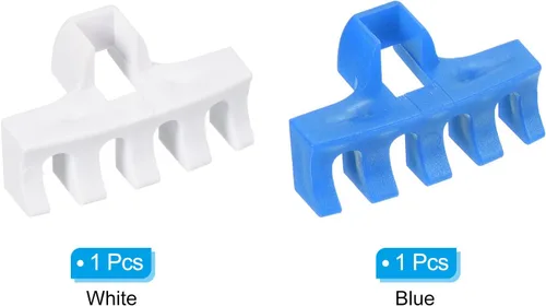 Miniatura 3 de PATIKIL Esparcidor de carga de raqueta de cuerda de bádminton, protector de adaptador de carga de alta libra de raqueta Azul-Blanco