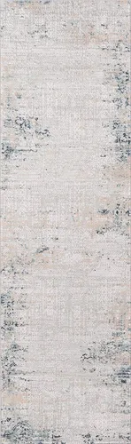 Momeni Genevieve - Alfombra tradicional, 2 pies 2 pulgadas x 7 pies 7 pulgadas, color plateado