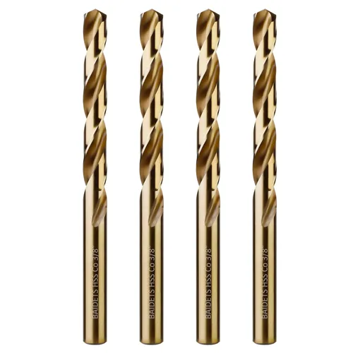 Miniatura 9 de BAIDETS M35 - Brocas de cobalto de 1/4 pulgadas, 10 piezas, juego de brocas helicoidales de metal HSS de 1/4 pulgadas para metal duro, acero