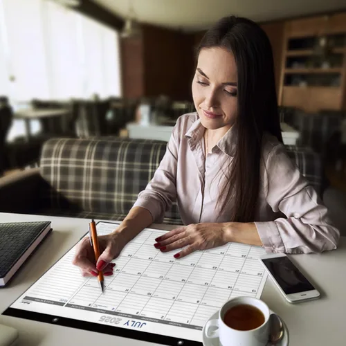 Miniatura 2 de Calendario de escritorio 2026, calendario de escritorio de 17 x 12 pulgadas, enero de 2026 a diciembre de 2026, calendario de 12 meses 2026