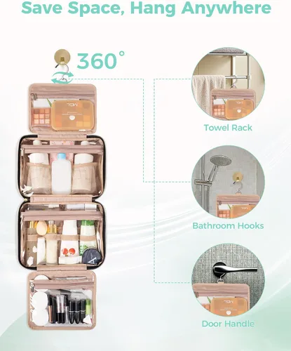 Miniatura 4 de Bolsa de Aseo BALHLHG, Beige, M, Moda