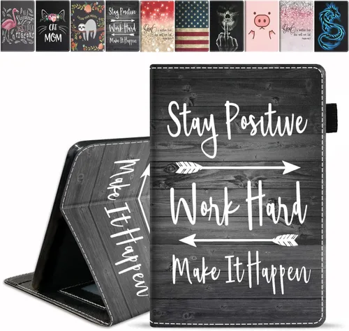 Miniatura 25 de Funda para tablet Amazon Fire HD 8/Fire HD 8 Plus (10ª generación, versión 2020), diseño de palomas con frase inspiradora «Be a Flamingo in a