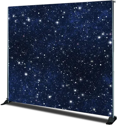 Miniatura 2 de Sensfun Fondo de fotografía de cielo estrellado nocturno de 6 x 6 pies, universo azul, galaxia, estrellas, boda, estudio fotográfico, cabina