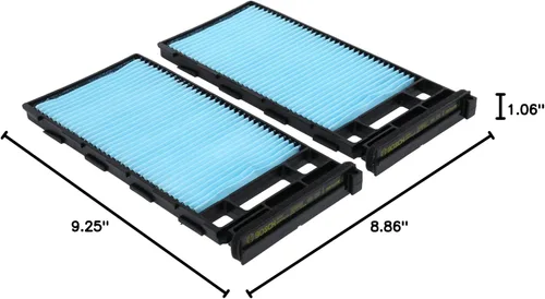 Miniatura 7 de Bosch Automotive 6070C - Filtro de aire de habitáculo HEPA para Nissan Frontier 2000-2004, Nissan Xterra 2000-2004