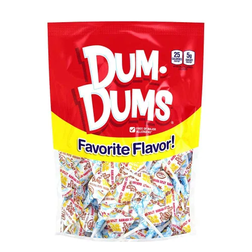 Miniatura 11 de Dum Dums Paletas de Soda de Crema - Caja de Dulces a Granel con Paletas Envueltas Individualmente, Chupetas Gourmet de un Solo Sabor - 50