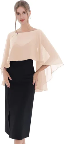 Miniatura 2 de Capas de gasa suaves para damas de honor, bodas, fiestas formales, vestidos de noche