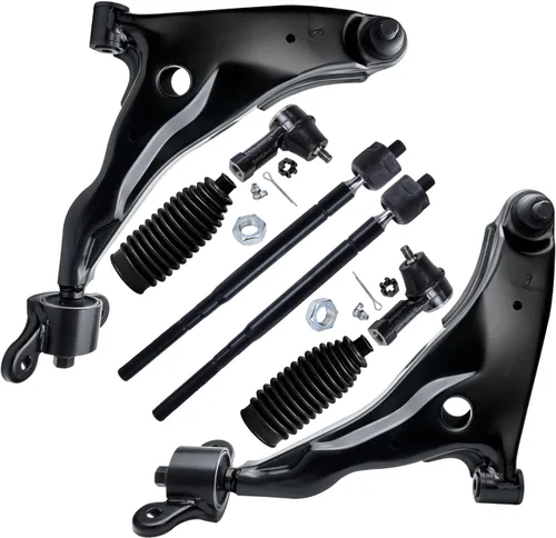 Miniatura 229 de Detroit Axle - Kit de brazos de control de extremo delantero de 8 piezas para Dodge Dakota 00-04, Durango 00-03, 4 brazos de control superior e