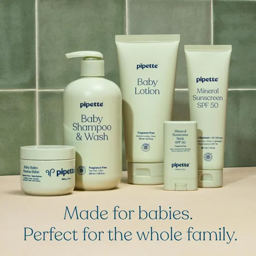 Miniatura 7 de Pipette Vanilla + Ylang Ylang Wash and Lotion Duo - Paquete de 2, limpio, incluye gel de baño y loción para recién nacidos y niños, baño sin