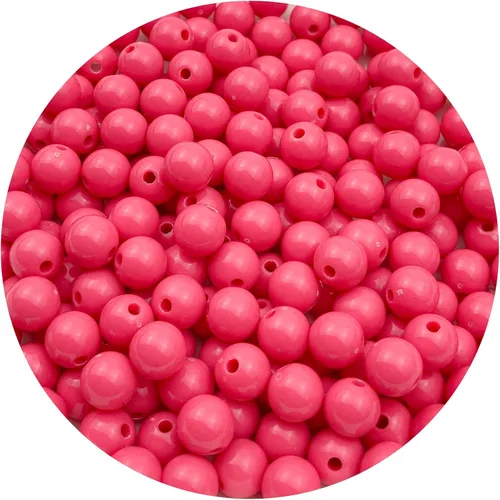 Miniatura 15 de 400 cuentas redondas de acrílico pastel de 0.315 pulgadas (0.315 in), cuentas espaciadoras de color caramelo, cuentas de resina de plástico para 306