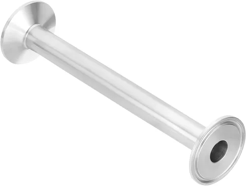 Miniatura 11 de PATIKIL Tubo de tres abrazaderas de diámetro exterior de 1 1/2 pulgadas, tubo sanitario de carrete con brida de virola de 1.988 in