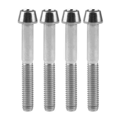 Miniatura 48 de Titanio Ti M6 x 10 16 18 20 25 30 35 40 45 50 55 60 2.559 in Allen - Tornillos hexagonales de 2.559 in, tornillos cónicos, paquete de 4