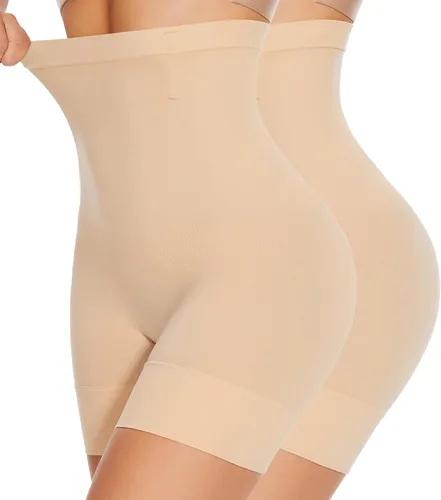 Miniatura 8 de YADIFEN Pantalones cortos moldeadores para mujer con control de abdomen, cintura alta, faja moldeadora para mujer, pantalones cortos moldeadores