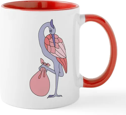 Miniatura 35 de CafePress Mug Stork - Taza de café de cerámica (11.0 fl oz)