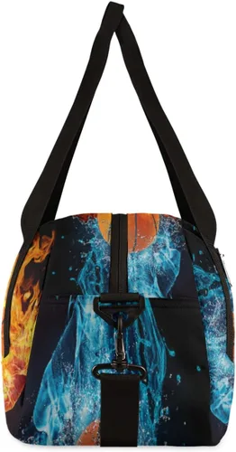 Miniatura 6 de Bolsa de lona para niños, bolsa de gimnasio deportiva para niños, niñas y adolescentes, bolsa de mano para el fin de semana, bolsa de viaje
