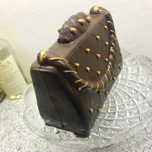 Miniatura 3 de 3D Lady Bag Molde de chocolate de plástico DIY pastel hecho a mano molde de chocolate bolsa de policarbonato caramelo pastel decoración herramientas