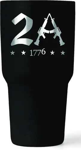 Miniatura 3 de 2A 2nd Amendment - Vaso patriótico de 30 onzas, taza de viaje con bandera estadounidense, taza de viaje para café patriótico, vaso de 30 onzas