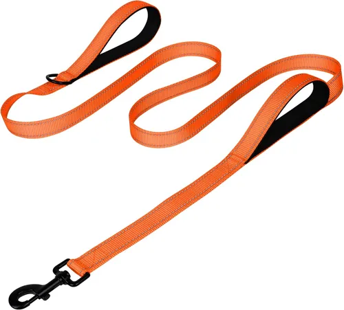 Miniatura 30 de Joytale - Correa resistente para perros grandes que tiran, doble asa para control de tráfico, correas reflectantes de doble cara para perros grandes