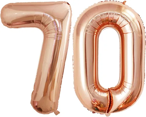 Miniatura 266 de Goer, conjunto de globos de papel aluminio para decoraciones de cumpleaños, globos de las letras de feliz cumpleaños y de números Oro