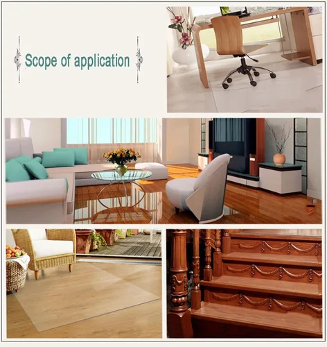 Miniatura 8 de Runner Rugs - Protector de vinilo transparente de plástico para pasillo, 2 x 7.6 pies, tapete protector para pisos de madera dura, antideslizante