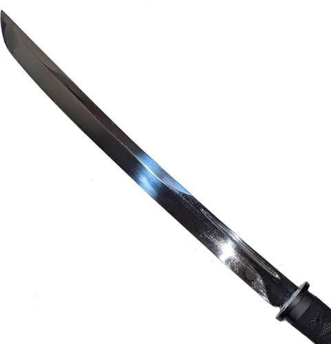 Miniatura 6 de NLX Espada Samurai Wakizashi de espiga completa de 30.5 pulgadas con acero de resorte de 2.559 in con vaina envuelta en piel sintética