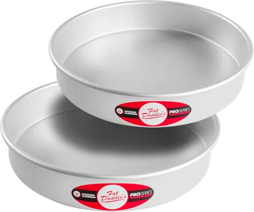 Miniatura 48 de Fat Daddio's PRD-1BOX Moldes Redondos para Pastel Mini Tier de Aluminio Anodizado para Una Caja de Mezcla, Juego de 3, Plateado