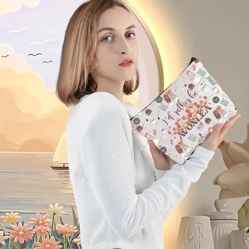 Miniatura 5 de LEVLO Anne Fans - Bolsa de cosméticos para fanáticos de la película, regalo I'd Rather Be In Avonlea, bolsa de maquillaje con cremallera para mujer