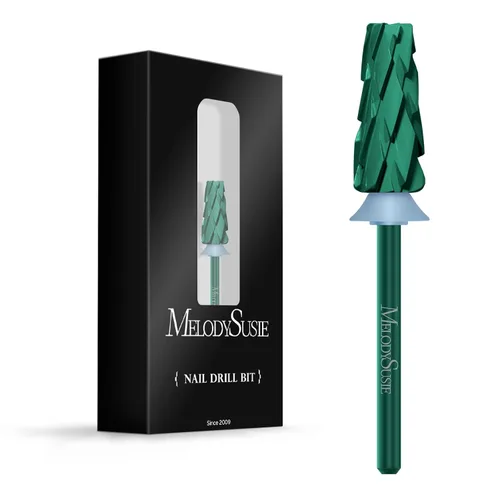 Miniatura 44 de MelodySusie Super Cut Edition Brocas para Uñas 5 en 1, Brocas Multifunción de Carburo de Tungsteno de 3/32'', Adecuadas para Manicura Pedicura