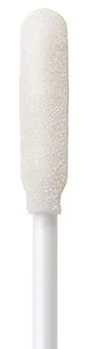 Miniatura 2 de (Bolsa de 50 hisopos) Hisopo de espuma de 6" con cabeza de punta de calcetín y espuma natural Zapped por Swab-its: 71-4582 - Hecho en los Estados