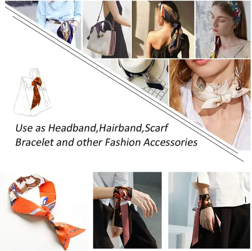 Miniatura 7 de kcctoo 2610Pack Scarf Bags for Women Handbag Scarfs Band Hair Neck Scarves Fashion Gifts
