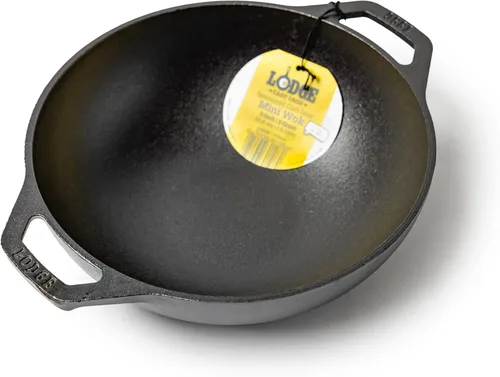 Miniatura 9 de Lodge WOK de hierro fundido pre-sazonado - Mango de doble asistencia - Uso en el horno, en la estufa o en la parrilla - 14 pulgadas