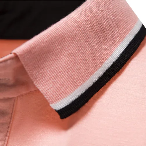 Miniatura 5 de ZDFER - Polo de manga corta con solapa ajustada para hombre, estilo casual, polos de golf, deportes de verano, camisetas de algodón absorbente