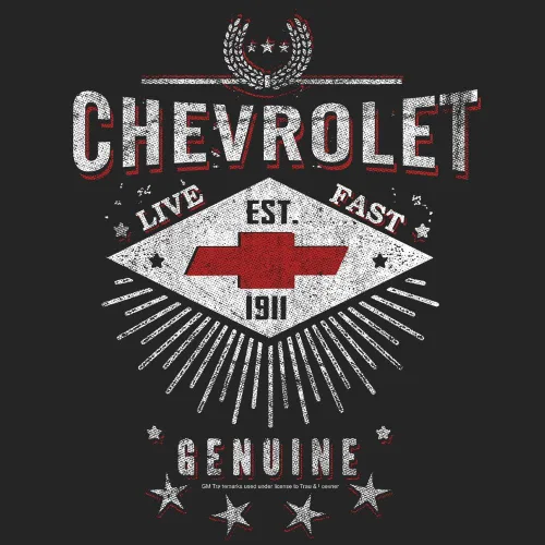 Miniatura 2 de Tee Luv Camiseta Chevrolet - Camisa Live Fast Chevy
