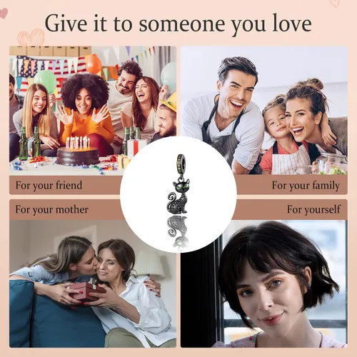 Miniatura 6 de Annmors Silver Charms for Bracelets 925 Sterling Dragonfly Family Heart Love Dangle for Women Bracelet & Necklace Pendant