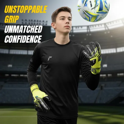 Miniatura 2 de Reusch Attrakt Infinity - Guantes de portero de fútbol con protección para los dedos, transpirables, duraderos, para césped artificial y superficies