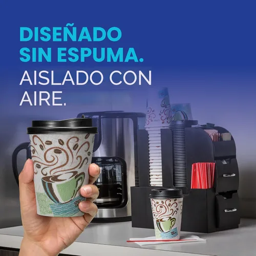 Miniatura 4 de Dixie PerfecTouch - Taza de café caliente de papel aislante de 16 onzas por GP PRO (Georgia-Pacific), Coffee Haze, 5356DX, 500