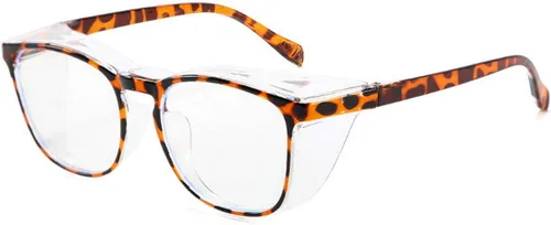 Miniatura 14 de Gafas protectoras de seguridad, lentes claros a prueba de empañamiento/rayones, para hombre, marco transparente Rosado