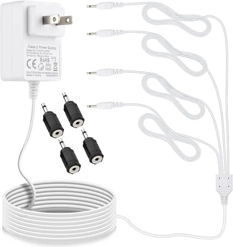 LaWana Adaptador AC/DC compatible con Department 56 Village Accessories 5655026 56.55026 55026 3V Cable de alimentación para Departamento 56 Sistema