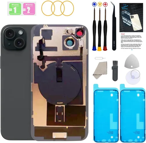 Miniatura 23 de Reemplazo de cristal trasero para iPhone 15Pro Max con herramientas Repir Big Hole OEM Rear Cover Glass Pre-Installed Internal Parts Easier