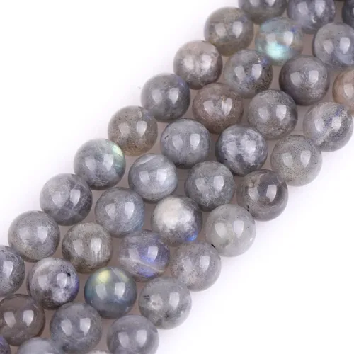 Miniatura 14 de GEM-Inside Cuentas sueltas de amatista natural de 14 mm, gemas de cristal redondo, piedra de energía para hacer joyas, 15 pulgadas Amatista oscura