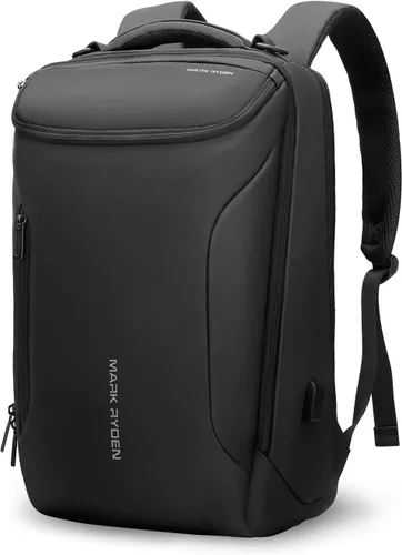 Miniatura 11 de Mozee - Mochila de negocios, bolsa impermeable para viajes y vuelos, compatible con laptops de 17.3 pulgadas con enchufe de carga USB