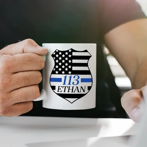 Miniatura 4 de Novedosa taza de policía, taza de café personalizada de policía, taza de oficial de policía, taza de policía, regalos para policía, regalos