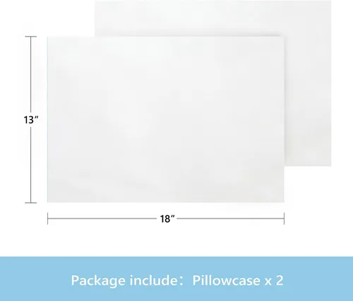 Miniatura 3 de TILLYOU Paquete de 2 fundas de almohada para niños pequeños con cremallera, de microfibra suave y sedosa de 13 x 18 pulgadas, fundas de almohada